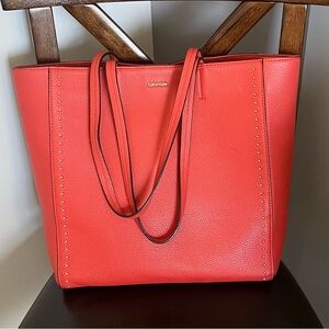 Calvin Klein Vibrant Red Tote Bag